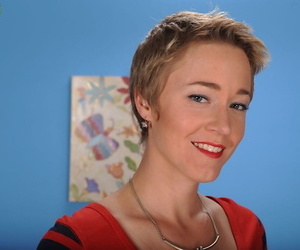 Short haired mature dame Liz..