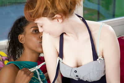 Interracial big tit amateur..