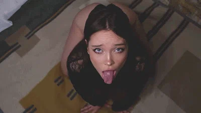 on her knees- begging please
