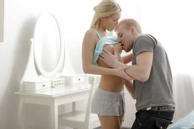 Beautiful blonde girlfriend..