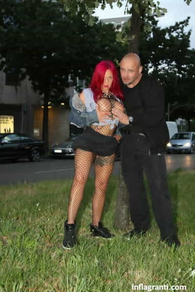 Redhead Mercedes exposes..
