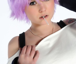Purple haired girl Kasey..